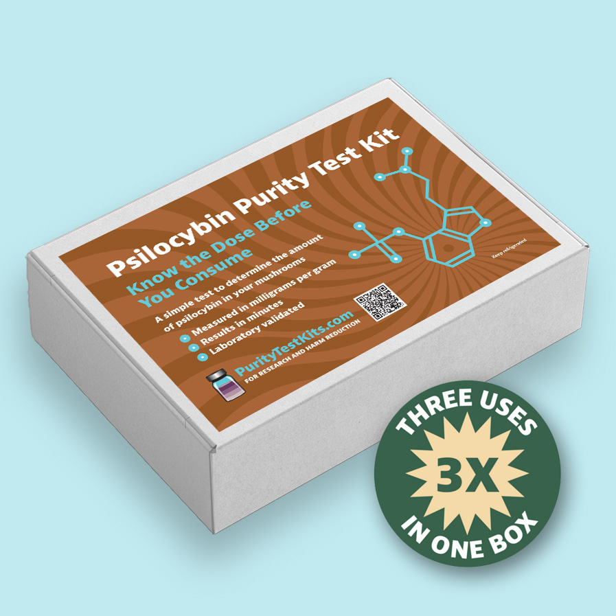 Psilocybin purity test kit box three uses