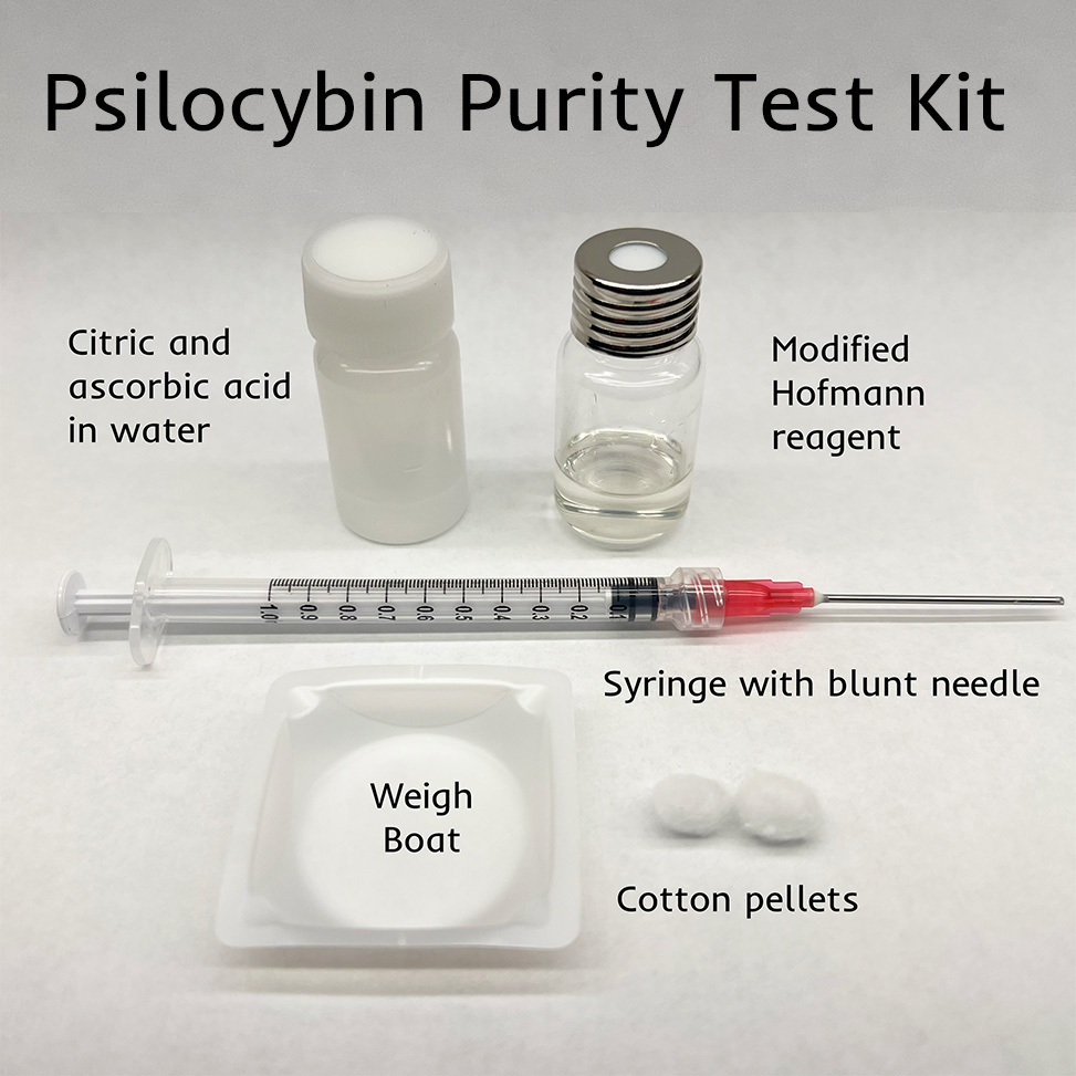 Psilocybin purity test kit contents
