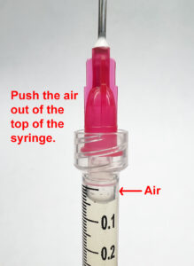 push the air out