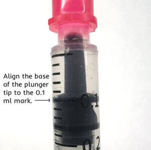 Align the plunger